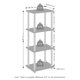 thumbnail image 2 of Mesa lateral Furinno Turn-N-Tube de 3 niveles, color nogal, 2 of 6