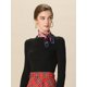 thumbnail image 4 of INSPIRE CHIC Bufanda Cuadrada de Mujer con Estampado de Flores, Leopardo, Lunares y Rayas para el Cuello, Rojo Azul 19.68 x 19.68'', 4 of 7