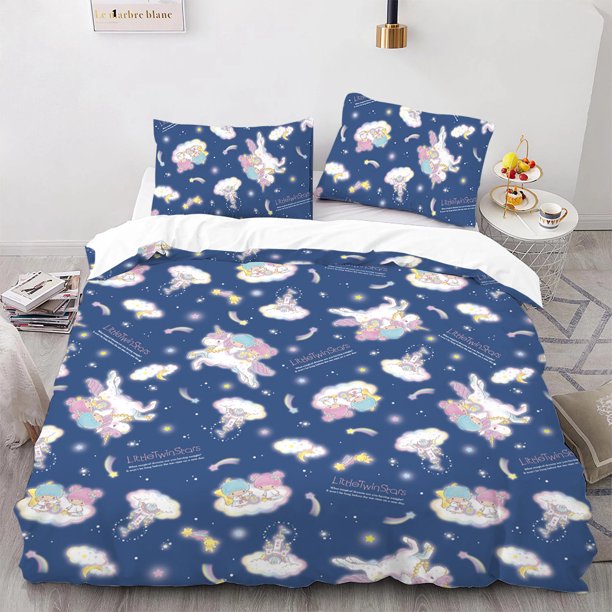 Cinnamoroll Bedding Sets Comforter Quilt Bed Cover Duvet Cover Pillow Case 2-3 Pieces Sets