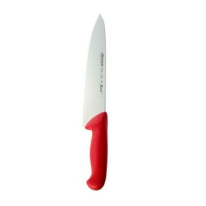 Arcos - Cuchillo Medio Golpe Rojo 25Cm Acero Inoxidable