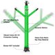 thumbnail image 3 of Bailarín inflable MOUNTO 244 cm verde - Reemplazo, 3 of 5