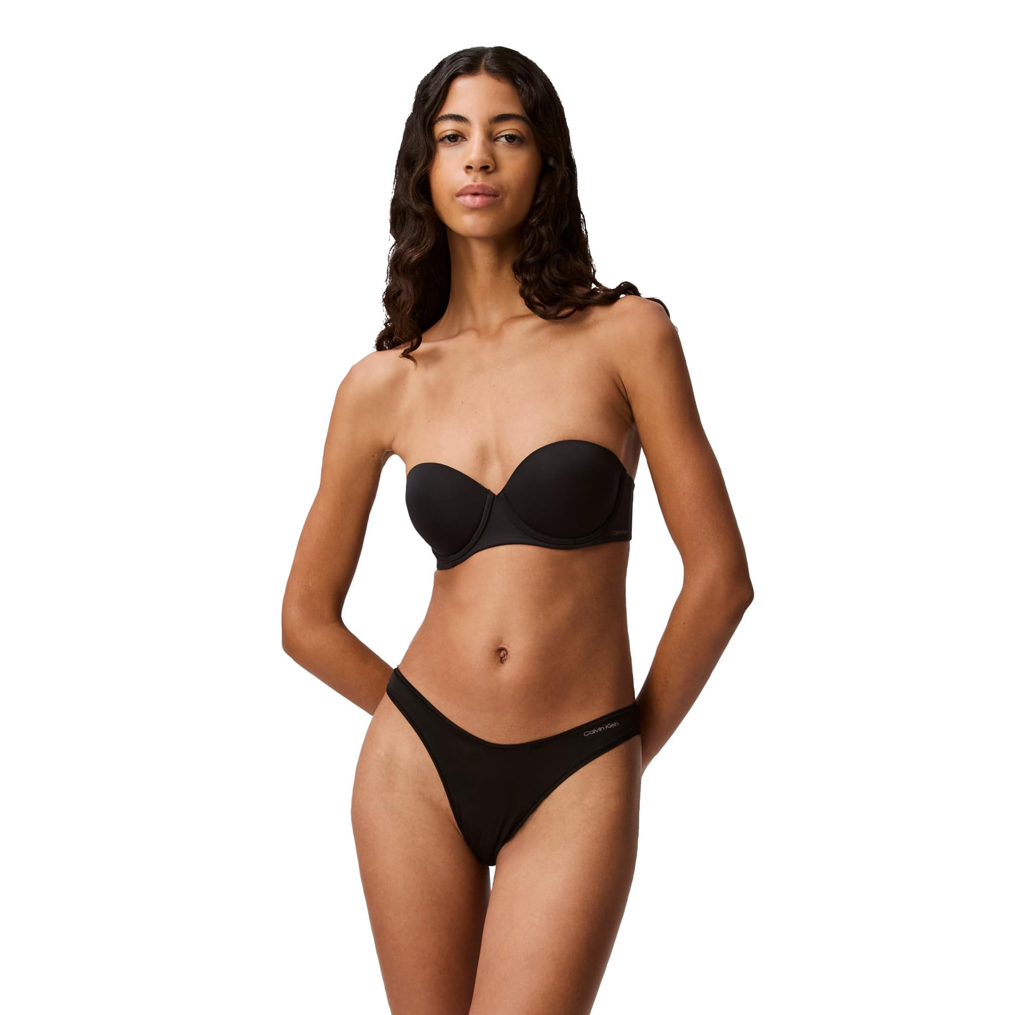 Sostén Push-up Convertible Sin Tirantes Perfectamente Ajustado Para Mujer Calvin Klein Negro