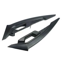 Magideal - 2 Alerones Laterales Para Motocicleta, Alerón Delantero, Fácil De Instalar, Reemplazo Para Garaje, Accesorio De Modificación De Mantenimiento Ligero. Negro