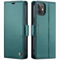 Caseme Tipo Cartera Iphone 13 Mini Con Cierre Magnético, Rfid, Tarjetero, Soporte, Carga Inalámbrica