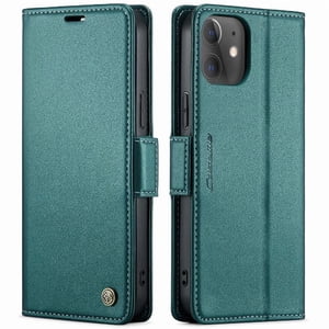 Caseme Tipo Cartera Iphone 13 Mini Con Cierre Magnético, Rfid, Tarjetero, Soporte, Carga Inalámbrica