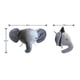 thumbnail image 4 of Decoración de pared con cabeza de peluche para guardería, adorable cabeza de peluche para colgar en la pared, decoración para dormitorio infantil o sala de juegos, decoración de mesa para sala de esta, 4 of 5