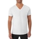 thumbnail image 2 of Camiseta Hanes de algodón con cuello en V para hombre, 6 unidades, color blanco, talla M, 2 of 7