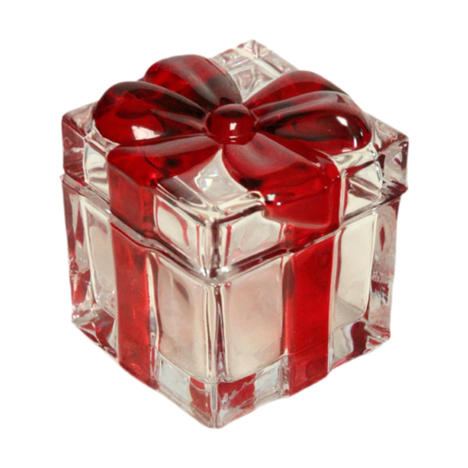 Uucntr - Tarro De Caramelos Recipiente De Vidrio Tarro De Azúcar Azucarero Para Dulces Frutos Secos Boda Rojo Pequeño