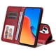 thumbnail image 5 of Funda Billetera para Xiaomi Poco M6 Pro 5G con Porta Tarjetas y Soporte Ajustable Rojo, 5 of 5