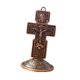 thumbnail image 3 of Crucifijo De Pie Con Adorno Vintage De Metal De Artesanía Base Para El Coche De Oficina En Casa, 3 of 5