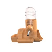 Magideal - Botella De Agua Para Hámster, Contenedor Dispensador Automático Para Mascotas, Alimentación, Riego, Alimentador De Alimentos, Tazón, , Jaula, , Naranja