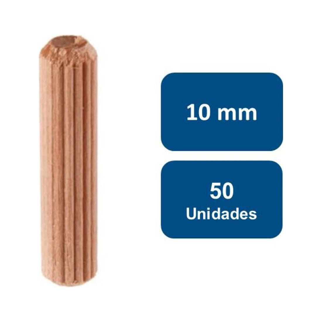 Anclajes - Tarugo Madera 10Mm 50Un.