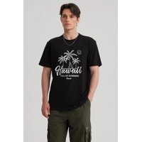 Fashionspark - Polera Hombre Print Regular Fit Negro - Ll