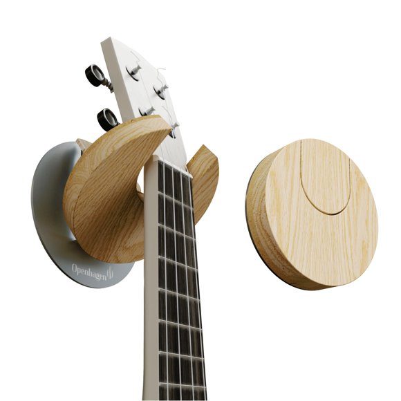 Soporte de pared plegable para ukelele Openhagen de roble