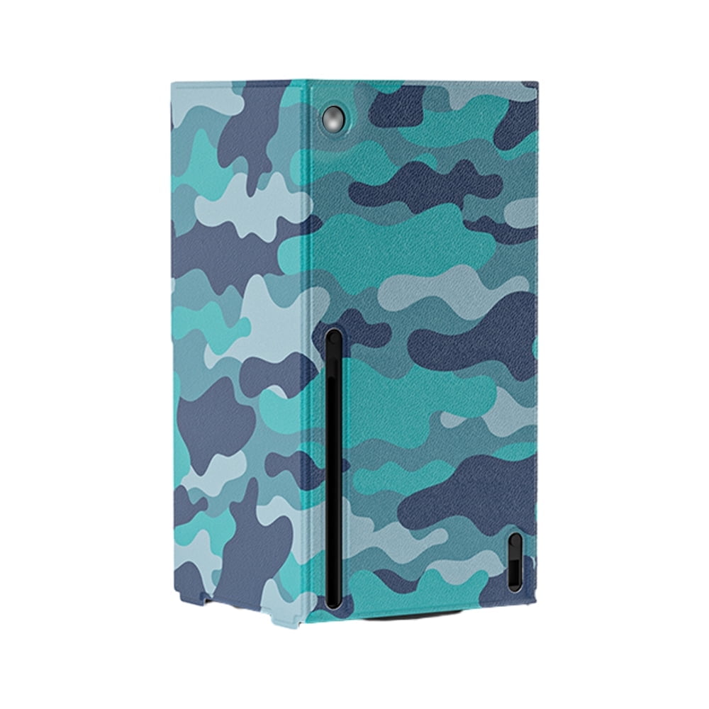Funda Protectora Aaronmei Cuero Camuflaje Azul Xbox Series X/s