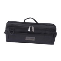 Magideal - Bolsa De Almacenamiento De Herramientas Para Acampada, Bolsa De Herramientas Para Electricista, Compacta, Con Doble Cremallera, Pequeña, Para , Negro