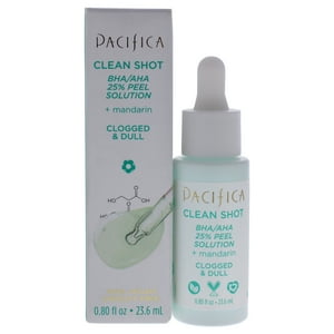 Pacifica - Solución Exfoliante Clean Shot Bha-Aha Al 25 Por Ciento De Para Unisex - Tratamiento De 0,8 Oz