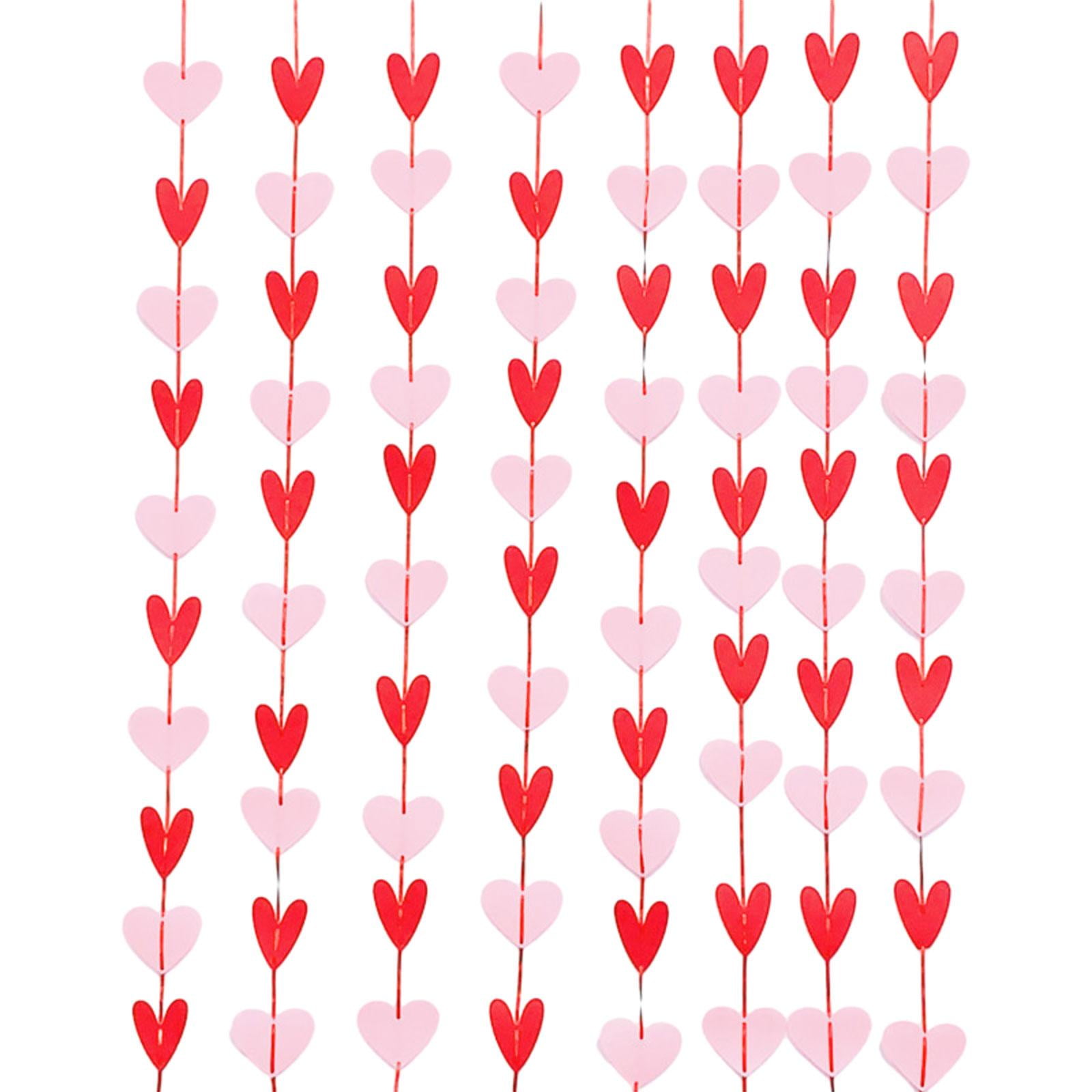 Magideal - Decoración Del Día De San Valentín, Guirnalda De Corazón De Fieltro, Pancarta Artística, Pancarta De San Valentín Para Fiesta, Día De La Madre, , 80 Piezas