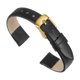 thumbnail image 1 of Correa de Reloj de Cuero Uxcell para Hombres y Mujeres, Negra, Tono Dorado 14mm, 1 of 7
