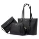 thumbnail image 1 of Set de 3 bolsos LOVEVOOK para mujer, bandolera, color negro, 1 of 9