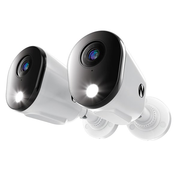 Cámara de seguridad Night Owl Add On con cable, audio bidireccional 4K HD, paquete de 2 unidades