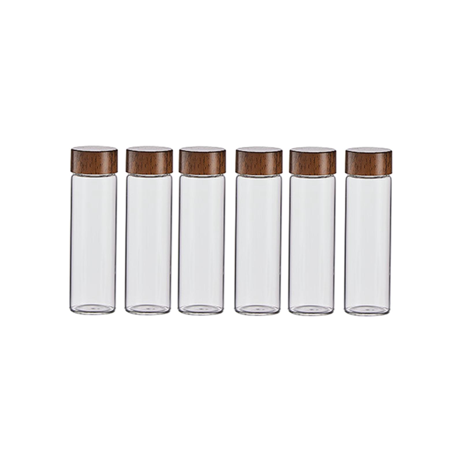 Bothyi - Contenedores De Almacenamiento De Granos De Café De Vidrio, 6 Piezas, Con Tapas, Para Cafetería, Venta Al Por Menor, Bar, 22G