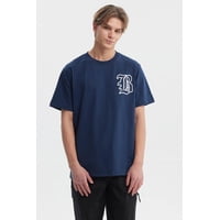 Fashionspark - Polera Hombre Regular Fit Letra Azul