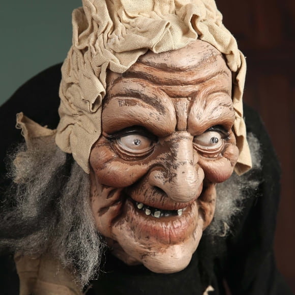 Sirvienta Animada con Bandeja y Ojos LED 153 cm Halloween - Frank & Mortis