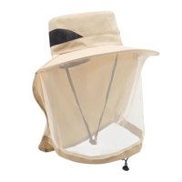 Magideal - Sombrero De Apicultor Para Hombres Mujeres Livianas De Cara Seca Rápida Protector Sunhat Para Pesca De Trekking Al Aire Libre Jardinería De Senderismo Caqui
