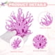 thumbnail image 4 of Decoración de Coral para Acuario Uxcell, Decoraciones para Peceras, Adornos de Coral para Peceras, 12.5x5x11 cm, (Púrpura, 1 Pza), Destinado para Decoración de Paisajismo de Acuarios, 4 of 6
