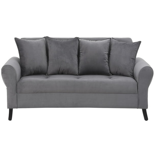 Sofa Lua 3c Felpa 20 Gris