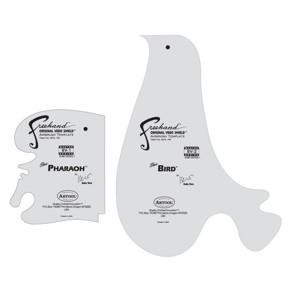Juego de Plantillas para Aerógrafo Artool Freehand - Blanco