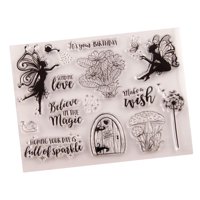 Magideal - Sellos Transparentes Para Hacer Tarjetas, Sello De Sello, Sello De Artesanía Personalizado Duradero Para Decoración De Diarios De Cumpleaños, Álbum De
