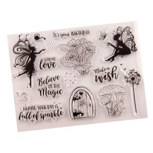 Magideal - Sellos Transparentes Para Hacer Tarjetas, Sello De Sello, Sello De Artesanía Personalizado Duradero Para Decoración De Diarios De Cumpleaños, Álbum De