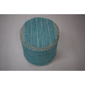 Decoghar - Puff Deco Puff Kilim Turquesa Diseño Vintage 0,4X0,4 Mts