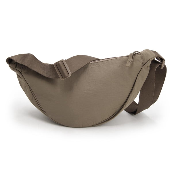 Banano Riñonera Urbano Impermeable Colores Lisos Unisex beige Talla Única