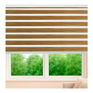 Cortina Roller Jaspeada Duo Zebra Día Noche 120X240Cm Beiti