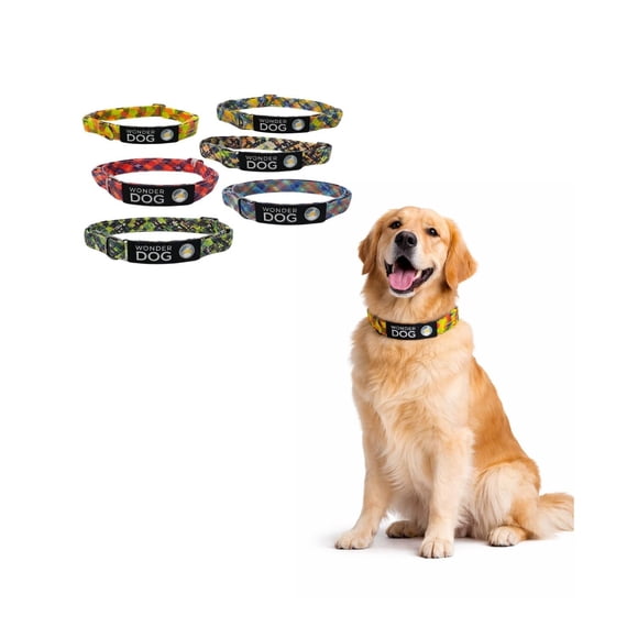 Collar Perro Nylon Ajustable L 48-69 cm Wonder Dog multicolor