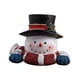 thumbnail image 1 of Estatua De Muñeco De Nieve Navideño En Miniatura Con Luz, Accesorio Fotográfico Para Mesa, Chimenea, Sombrero Negro, 1 of 3