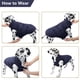 thumbnail image 5 of Chaqueta de invierno cortavientos para perros, abrigo cálido para perros, ropa para mascotas para clima frío con forro polar para perros pequeños, medianos y grandes, azul marino, 5 of 5