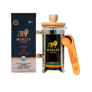 Marley Coffee - Pack Café Molido + Prensa Francesa + Cuchara Medidora