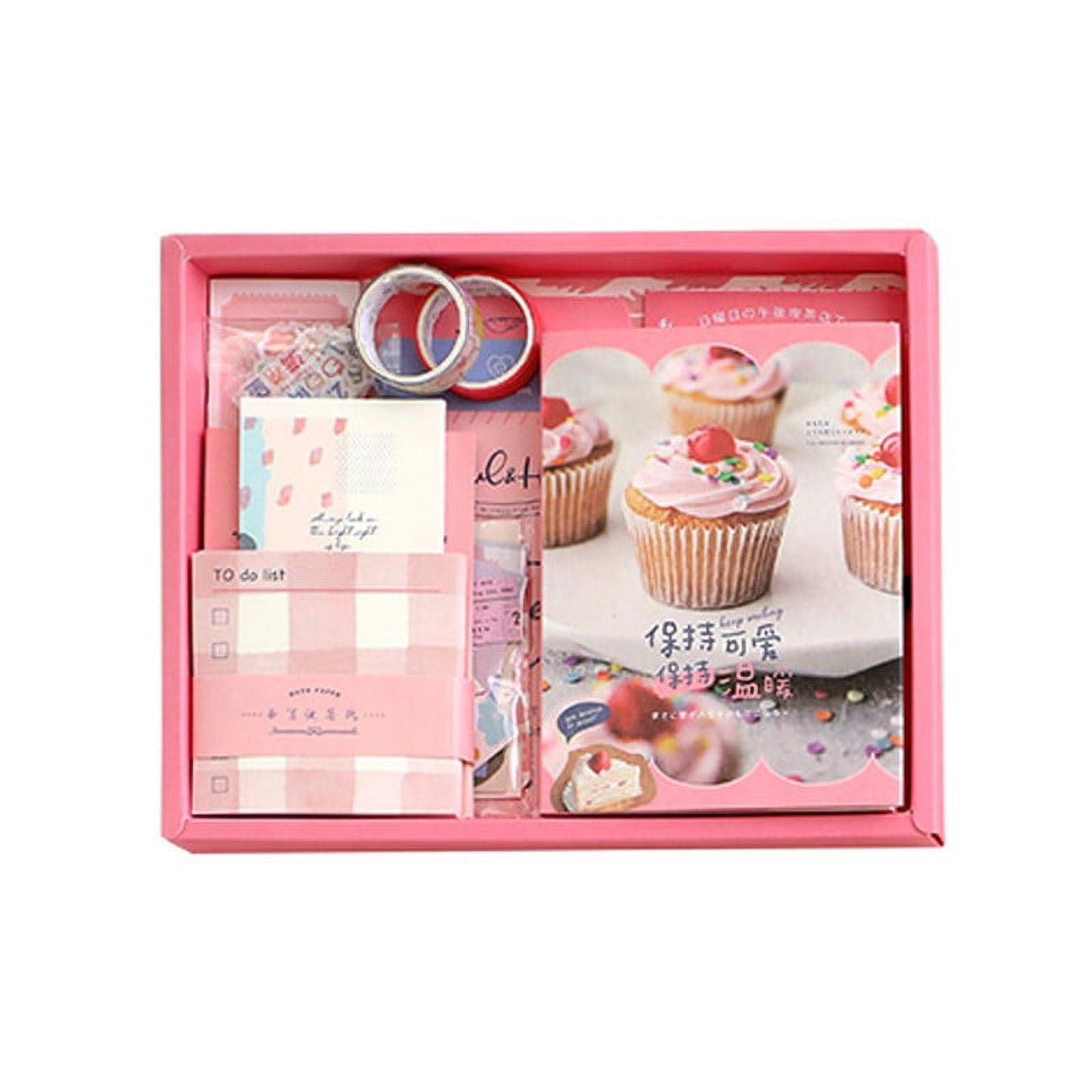 Babyluna - Libreta De Notas 155 Piezas, Stikers Y Separadores Rosado