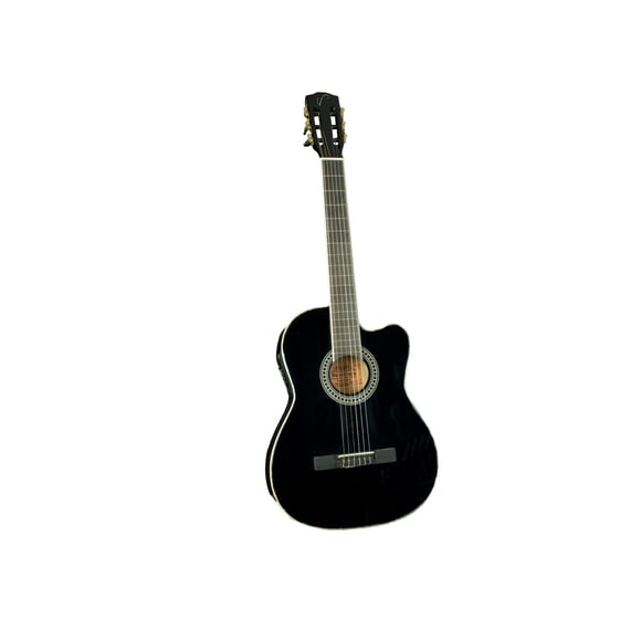Guitarra Electroacústica Black 9 Con Funda