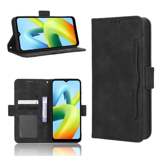 Funda Cartera Magnética para Xiaomi Redmi A1 Plus- Tarjetero Desmontable, Cuero PU, Soporte