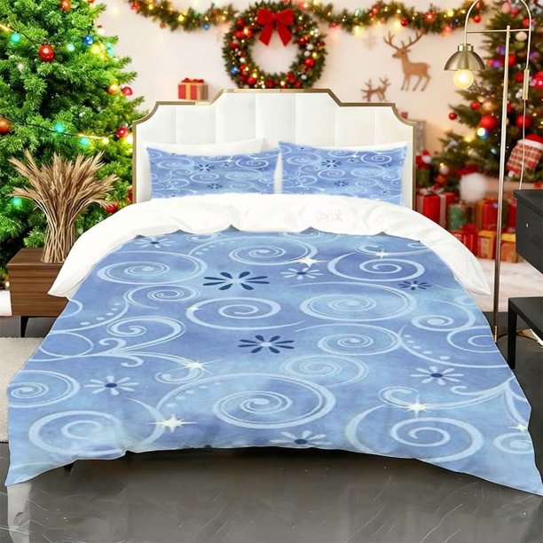 Set Romantic Decoration Printed Duvet Cover Set Bedding Set Duvet Cover And Pillowcases Soft And Comfortable Perfect for Home Bedroom Guest Room Use Suitable fo