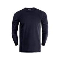 Snix - Polera Deportiva Dry Fit De Adulto Manga Larga Azul Marino Talla S
