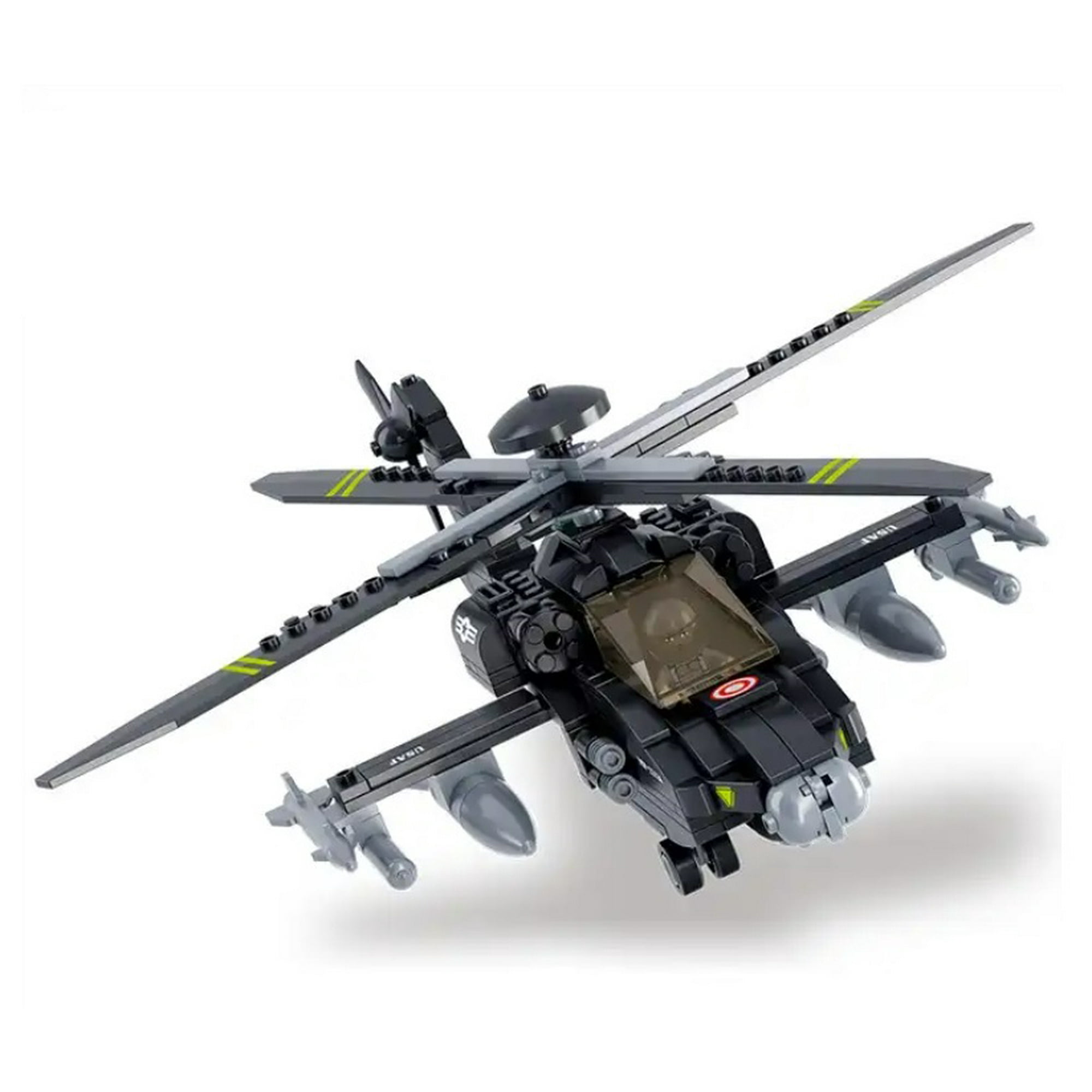 Sluban - Helicoptero Ah-64 Apache Nocturno, Compatible Lego