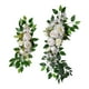 thumbnail image 2 of 2x Decoración De Arco De Flores Artificiales Colgantes Decorativas Para Fondo De Boda Blanco, 2 of 5