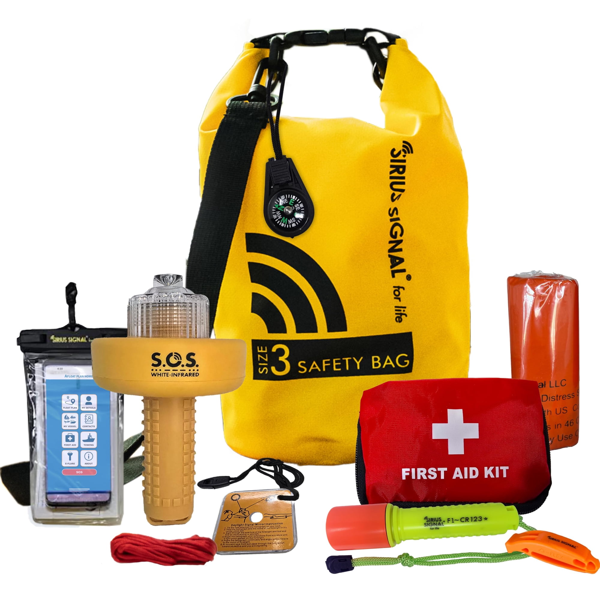 Sirius Signal For Life - Kit De Seguridad Sirius Signal Sb-3l Para Kayaks Y Barcos De Emergencia