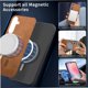 thumbnail image 2 of Magnetic Slim Case for Samsung Galaxy A24 with Camera Guard & Anti-Scratch Back Brown, 2 of 6